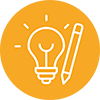 Symbol für Unternehmenswert Innovativ